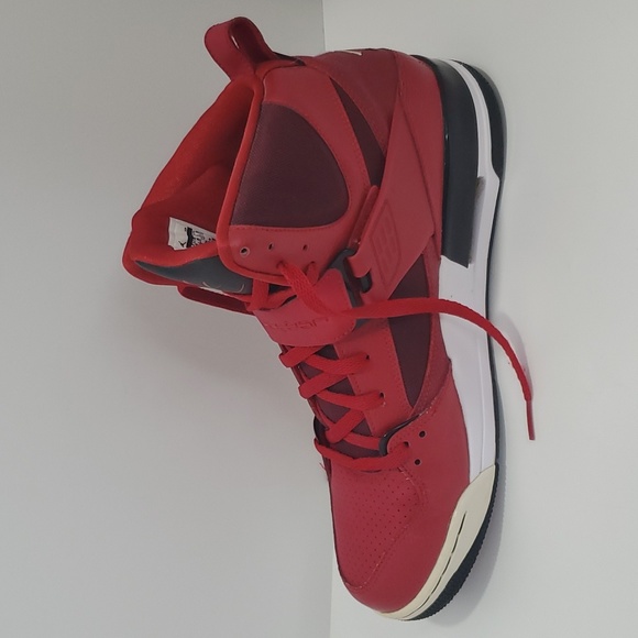 Jordan Flight 45 High Men Basketball, Size 11½, Red - Picture 5 of 15